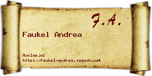 Faukel Andrea névjegykártya